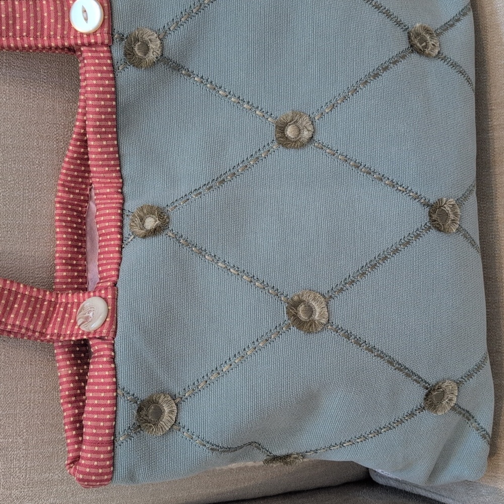 Floral Patchwork Hand Crafted Double Handle Tote … - image 7